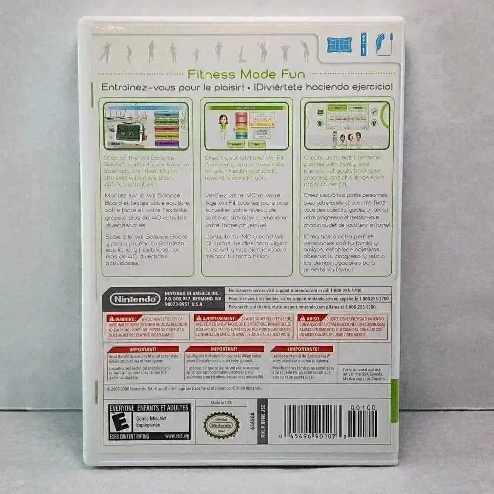 Nintendo Wii Fit - Exercise Video Game Fun Healthy Activities - Game Only